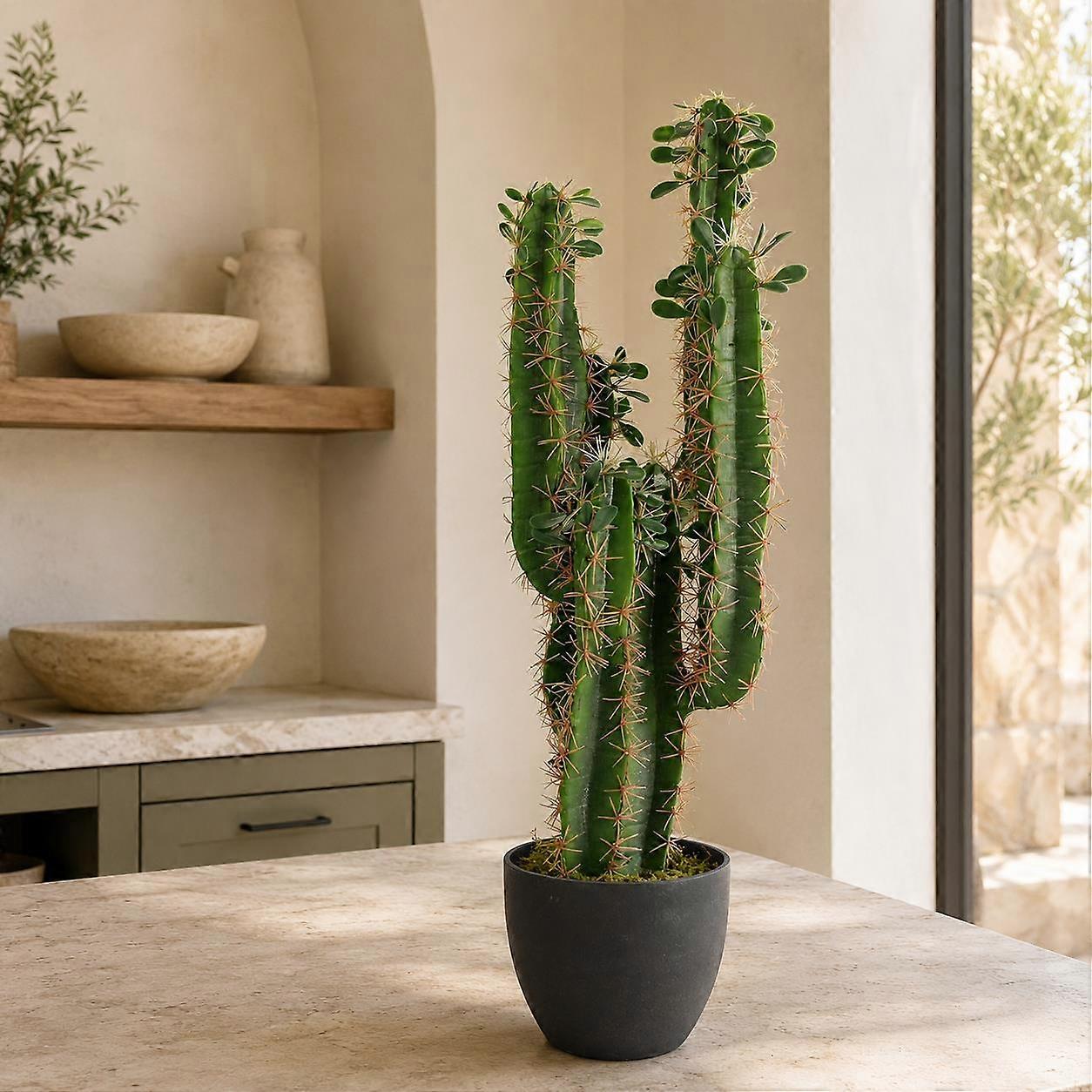 Artificial 75cm Premium Cactus with pot