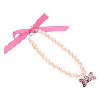 Pet Pearl Necklace Small and Medium Dog Collar for Decoration 5Pcs
