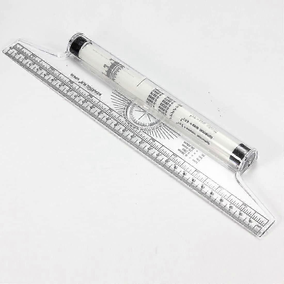 12" Measuring Ruler - Parallel Rolling Ruler - Multi-Purpose