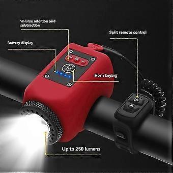 Fahrradlicht und Hupe 2in1 Set für Nachtfahrten Radfahren Taschenlampe Zubehör 4 Modus