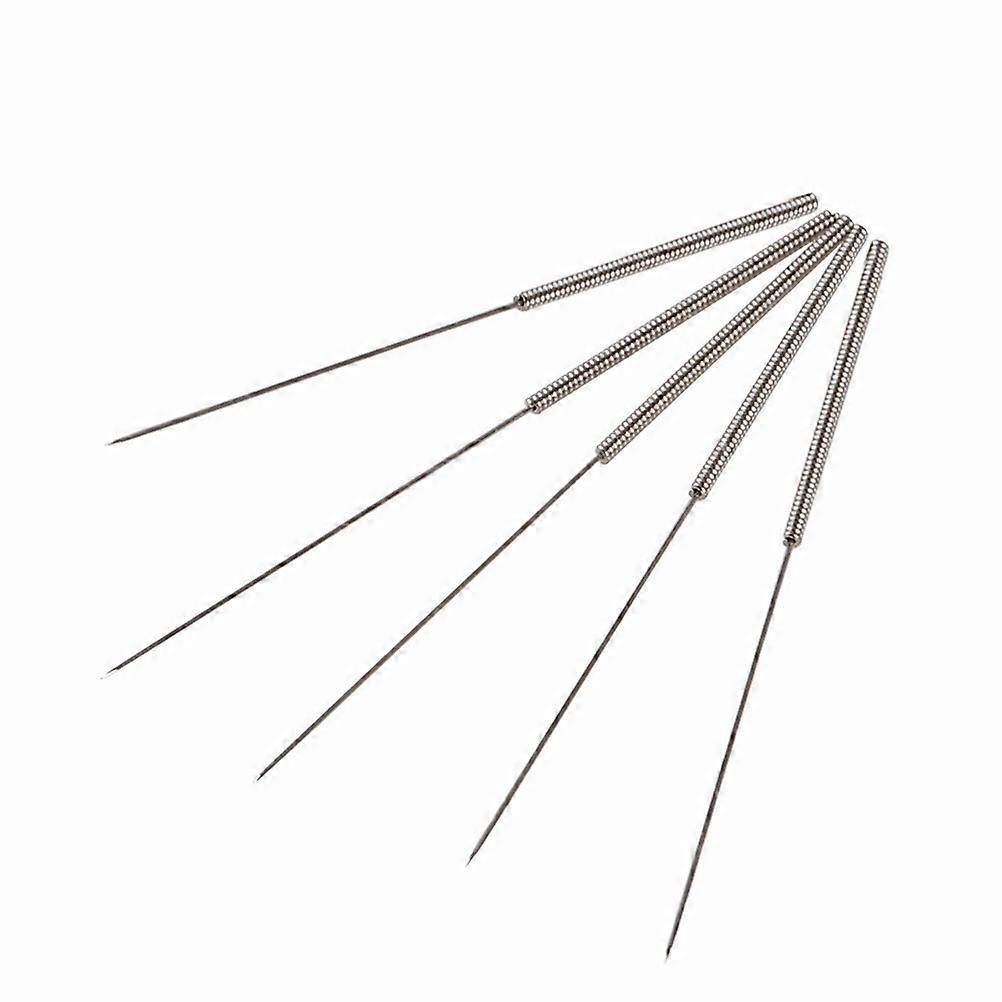 3D Printer Nozzle Cleaning Kit for Drill Bit 5Pcs Silver Tool