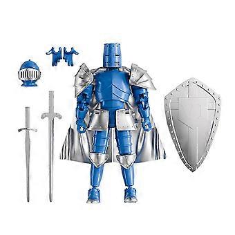 Action figure di cavaliere medievale con articolazioni snodabili e accessori. Giocattolo resistente per il gioco di immaginazione.