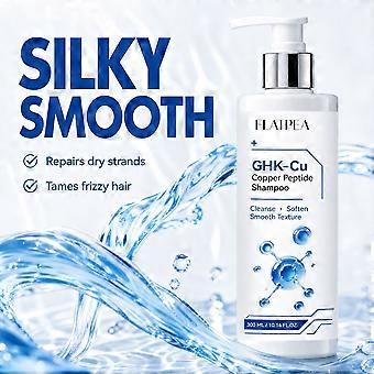 GHK-Cu Copper Peptide -shampoo- ja hoitoainesetti, rikastettu keratiinilla vaurioituneille hiuksille, silottaa karheita hiuksia, optimoi kaksihaaraisten ja hiusten ulkonäön