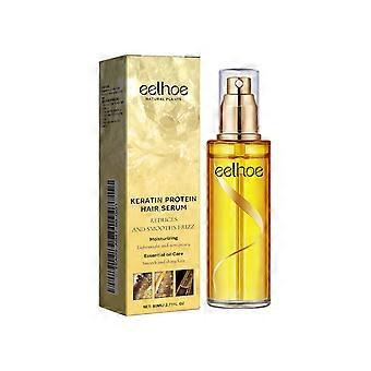 Spray de soin capillaire à la kératine pour cheveux secs et bouclés, huile essentielle pour cheveux crépus, 80 ml