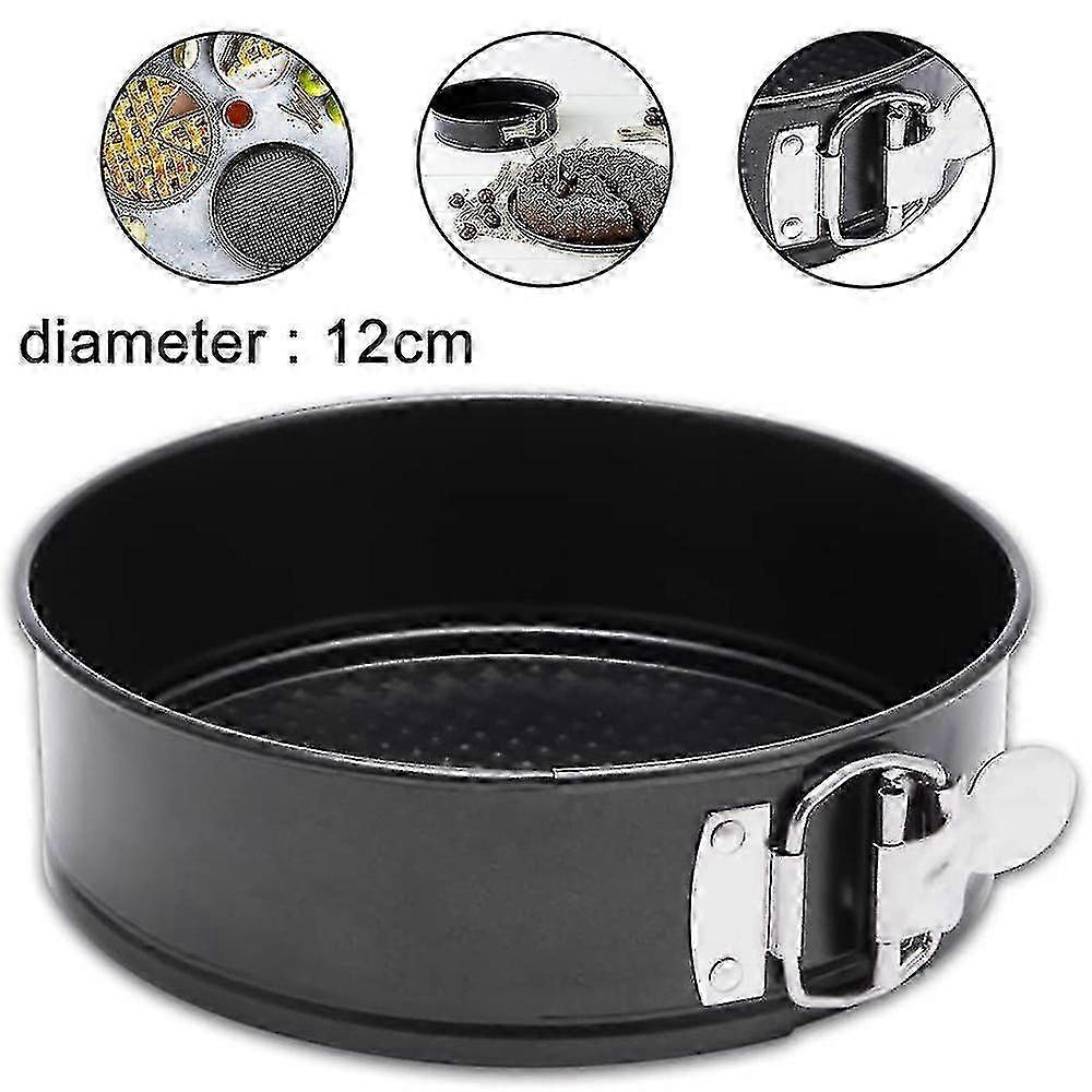 Non-stick Springform Panleakproof Cake Pan With Flat Bottom-black