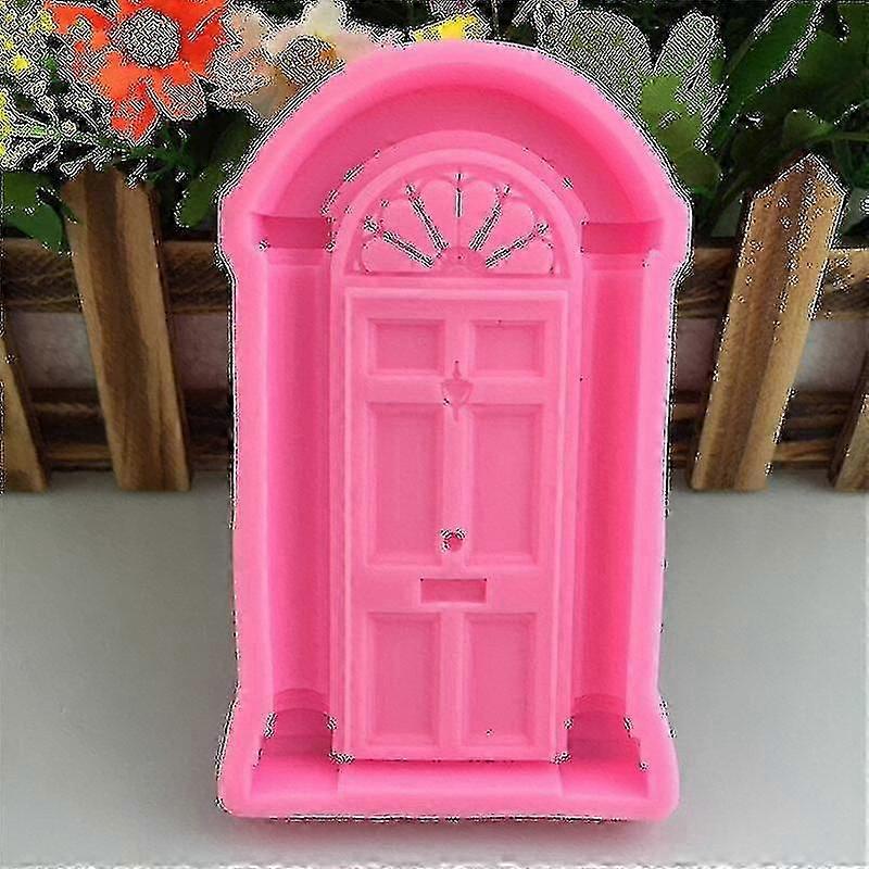 Mold Door Decorates Gypsum Frame Shape Cake 2pcs