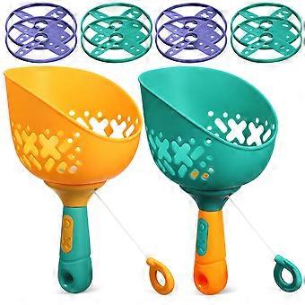 Flying Disc Toys Pull String Flying Catching Toys for Playing 1Set
