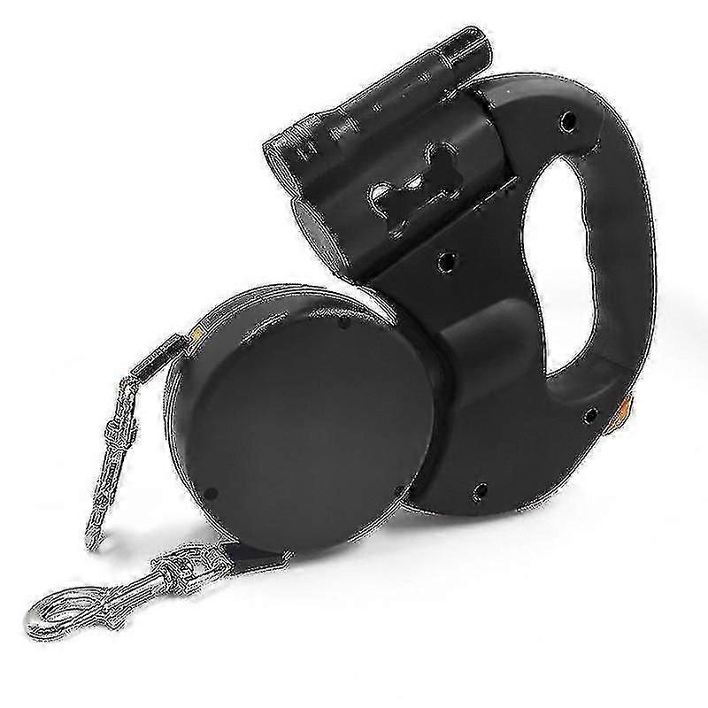 Automatic Retractable Leash With Led Flashlight For Pet Supplies(size:black)
