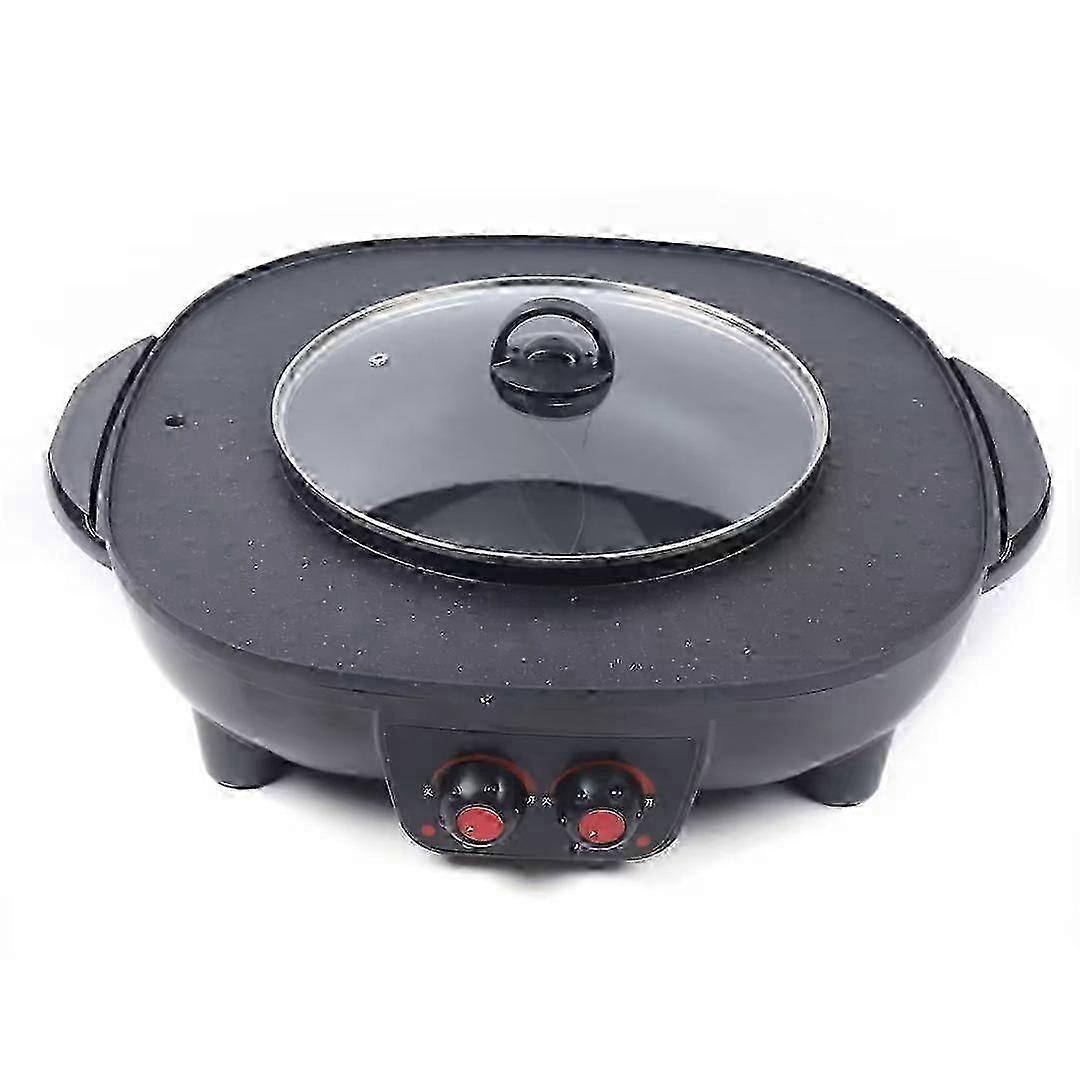 2 In1 Smokeless Grill Pan Grill Machine