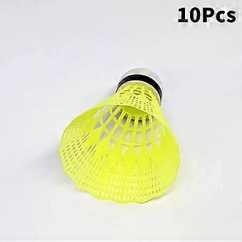 3/10 pezzi Volani da badminton antivento e fluorescenti in nylon resistente per attività di campeggio notturno all'aperto