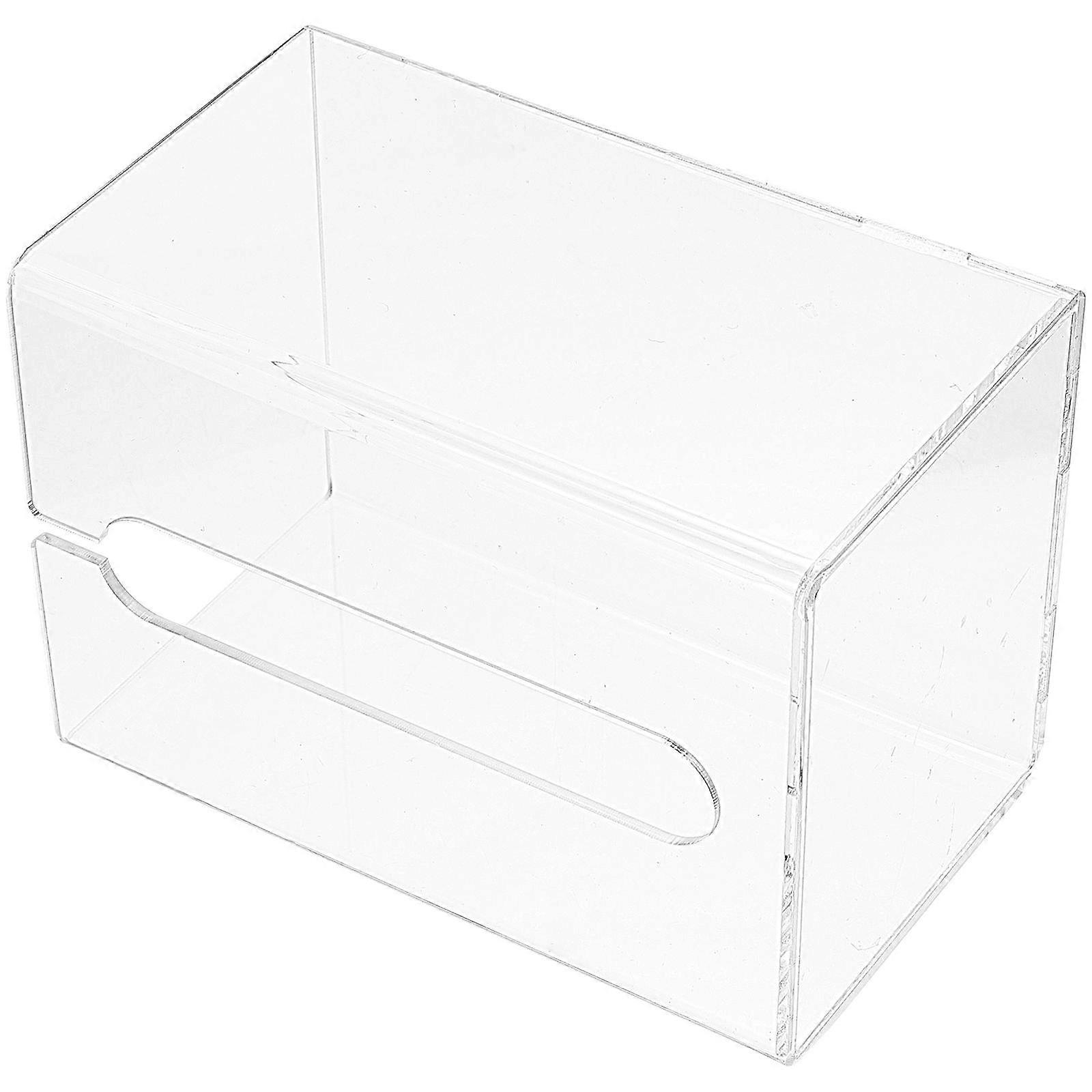 Wall Napkin Box Acrylic with Storage Function Transparent Material