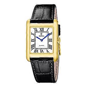 Festina Gents Grey On The Square 30mm PVD Plated Stainless Steel Dress Watch F20772-1