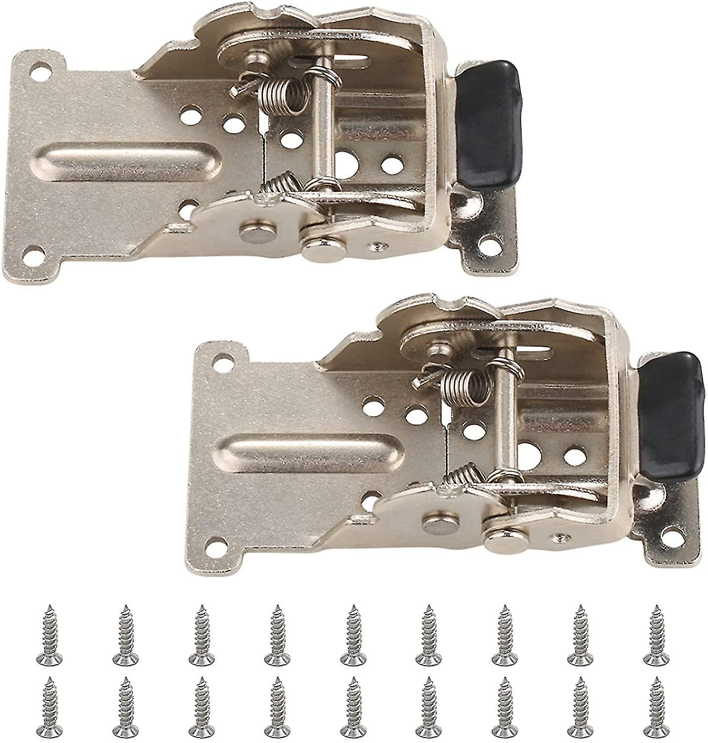 Self-locking Folding Hinge, 2 Pcs Silver Stainless Steel Folding Support Bracket Lock Extension Tabl