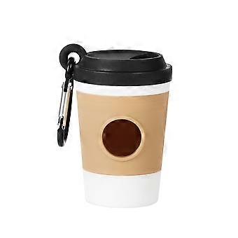 Hundavföringspåse, kaffekoppformad bajspåsehållare för promenader