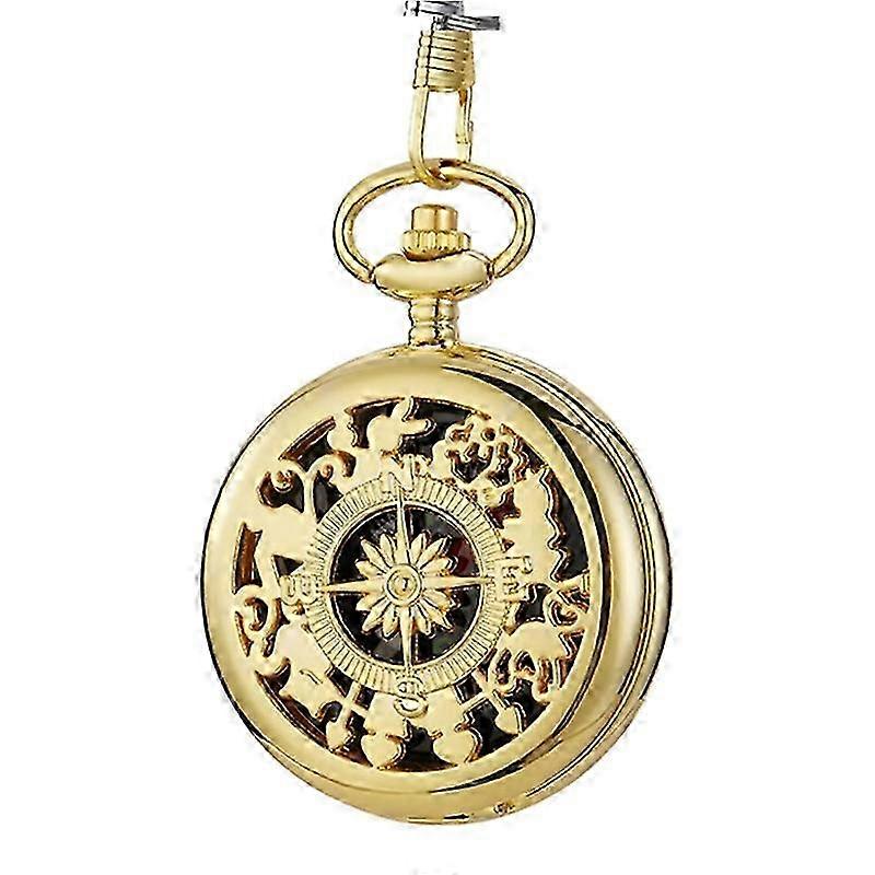 Alloy Retro Pocket Compass with Chain