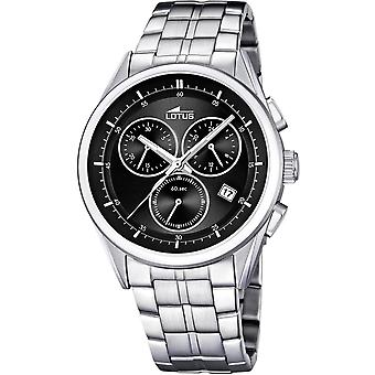 Lotus Quartz analoge man horloge met L15847/8 roestvrijstalen armband