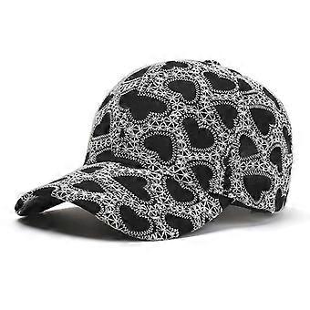 Graffiti baseballkasket til kvinder, trendy udendørs solbeskyttende kasket, andebrystkasket med mønster, størrelse 3_L (58-60cm)4073