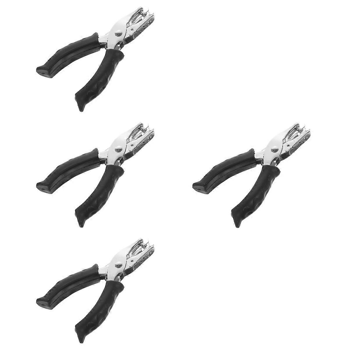 Paper Hole Punch Multi-Function Portable Hole Puncher 4Pcs for Office Use