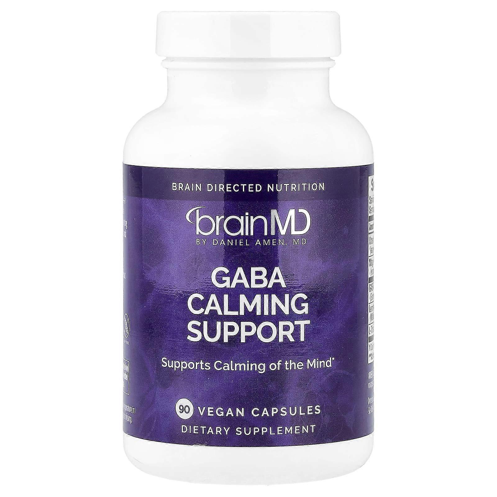 BrainMD, Gaba Calming Support, 90 Vegan Capsules
