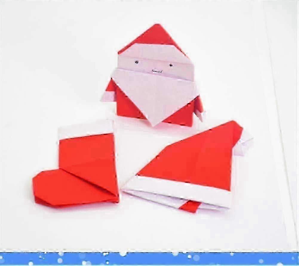 Red White Double-Sided Folding Paper Pack