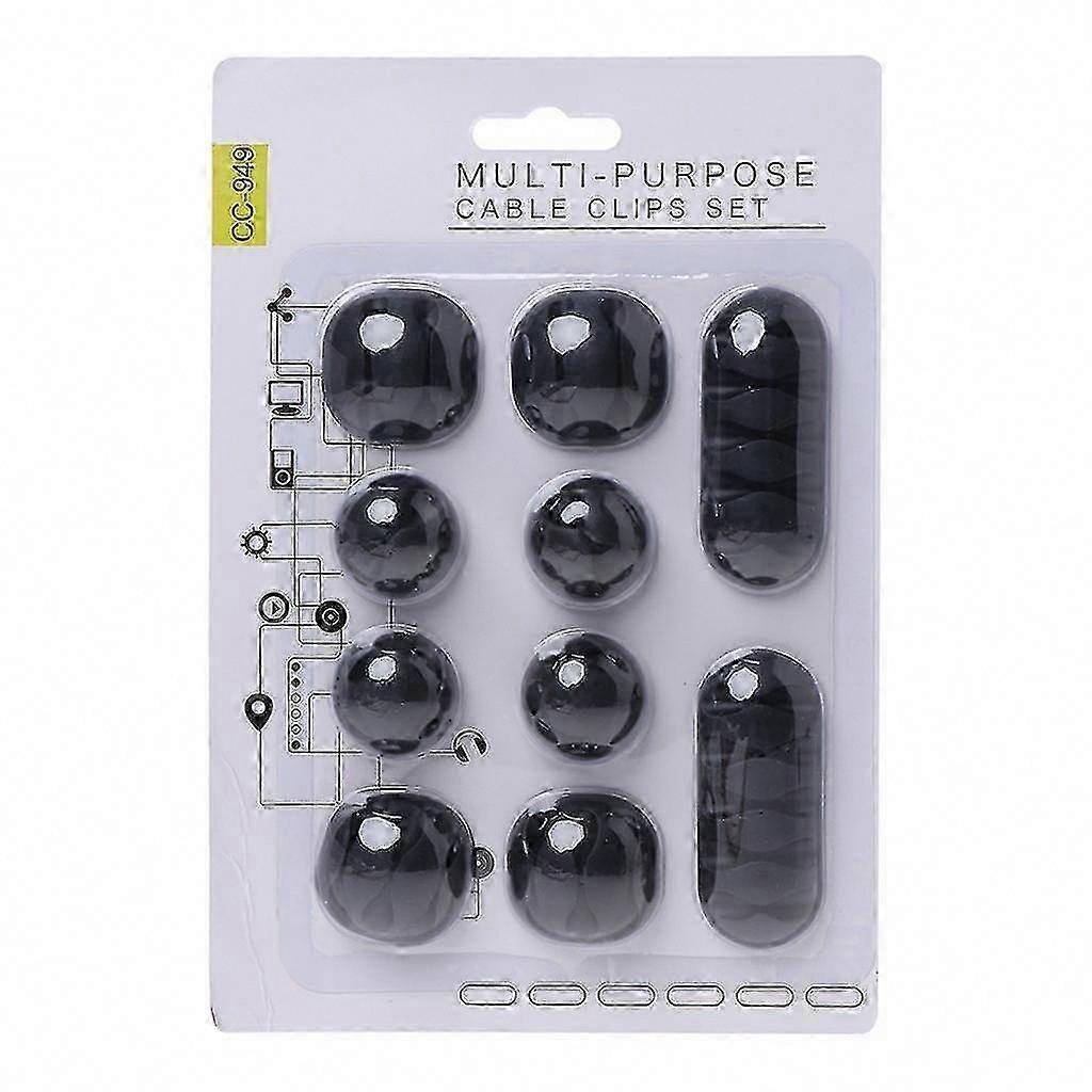 Durable Self-Adhesive Cable Clips Set