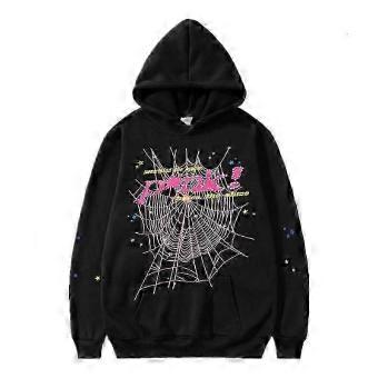 Spider Web Graphic Hoodie,Cotton Pullover Sweatshirt for Men and Women_Warden