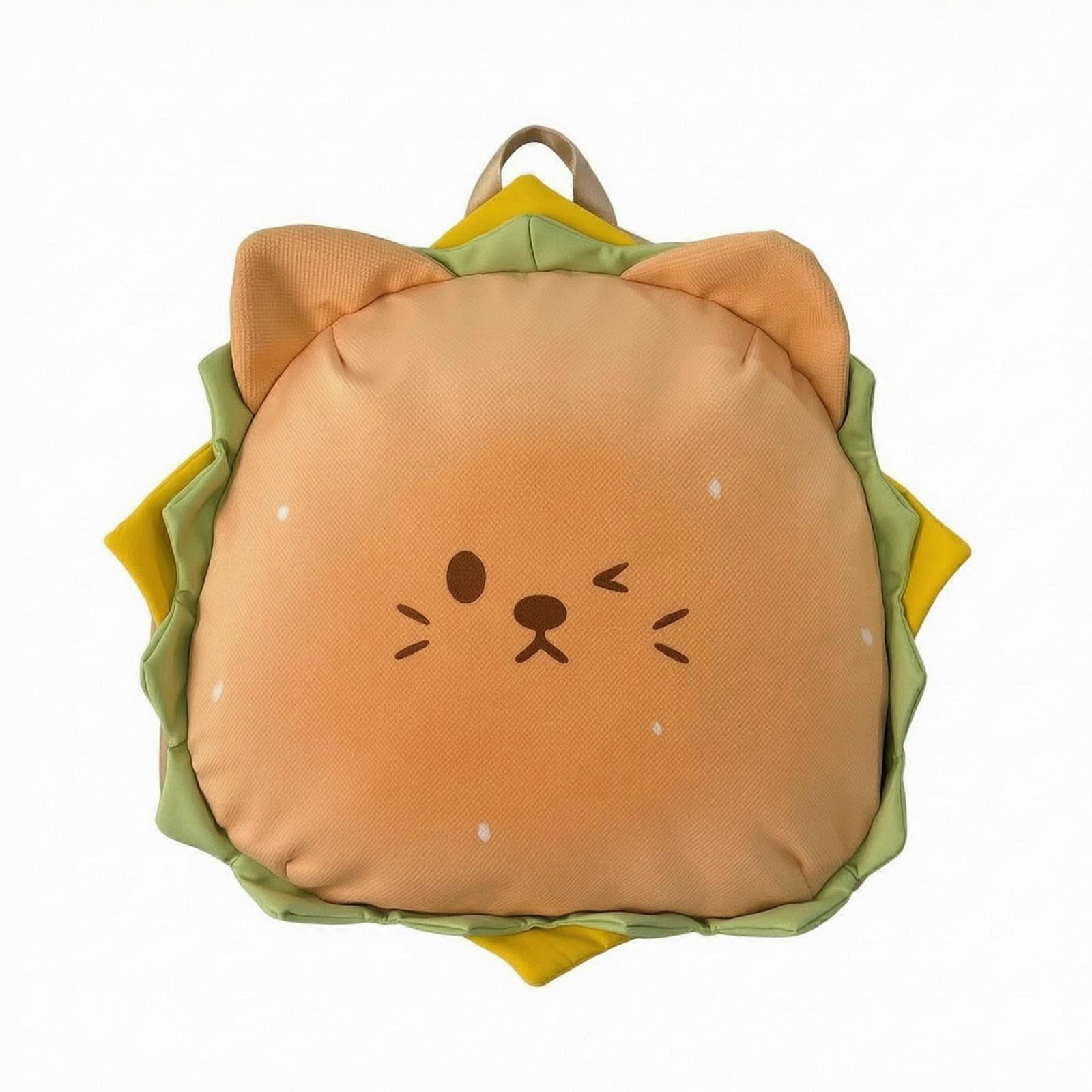 Cute Cartoon Backpack | Adjustable Shoulder Straps, Zippered Main Opening,
