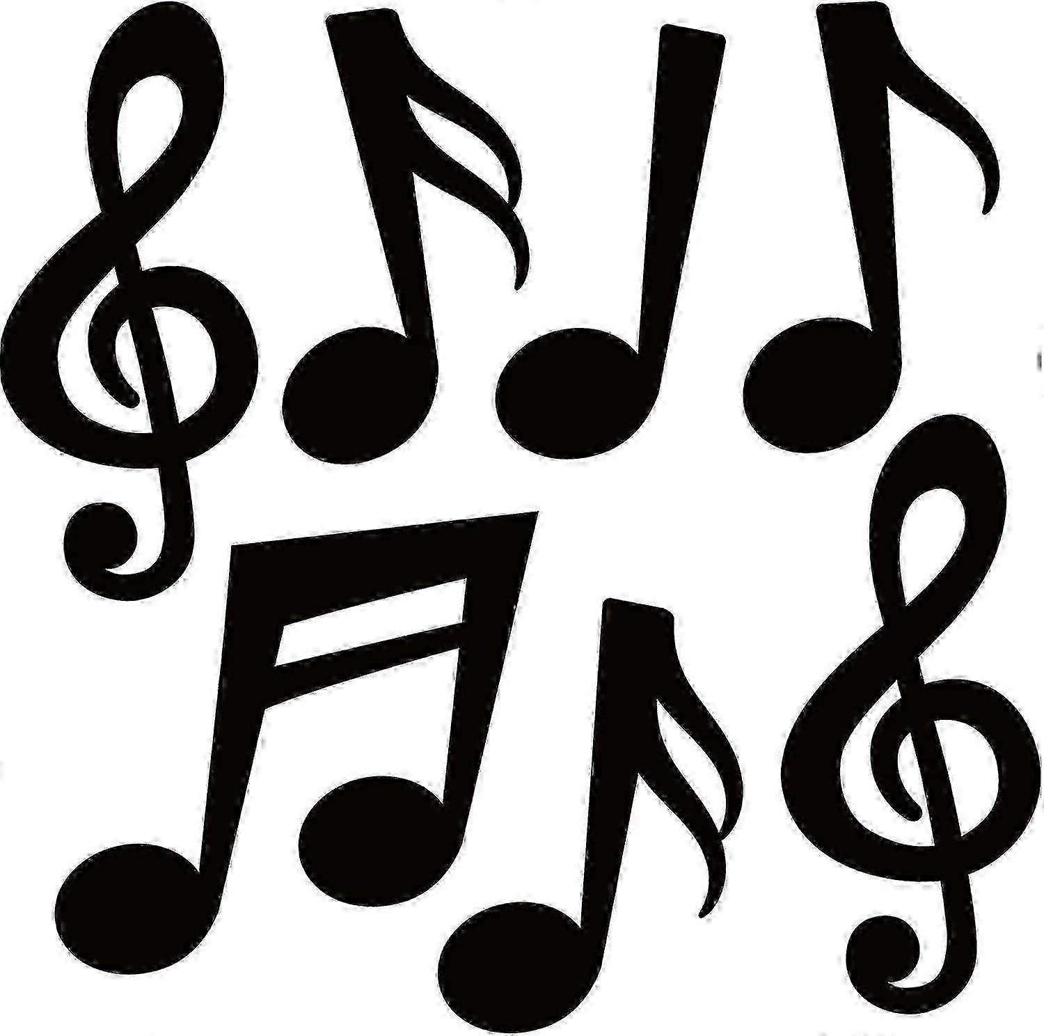 Double-Sided 6mm Music Note Party Cutouts