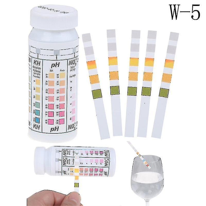 50 Strips 5 In 1 Swimming Pool Spa Water Test Strips Nitrate Nitrite Ph Hardness