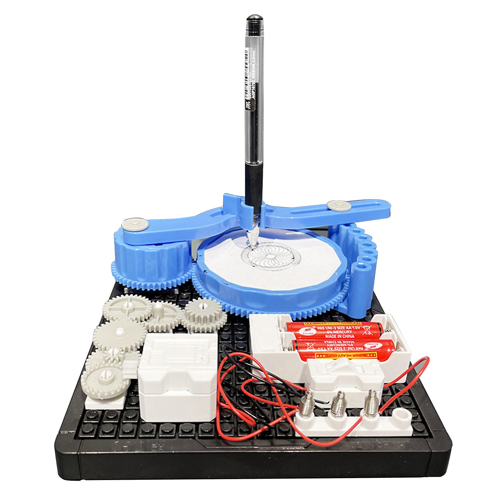 Mini Electric Plotter Science Project Building Sets for Kids Model Supplies