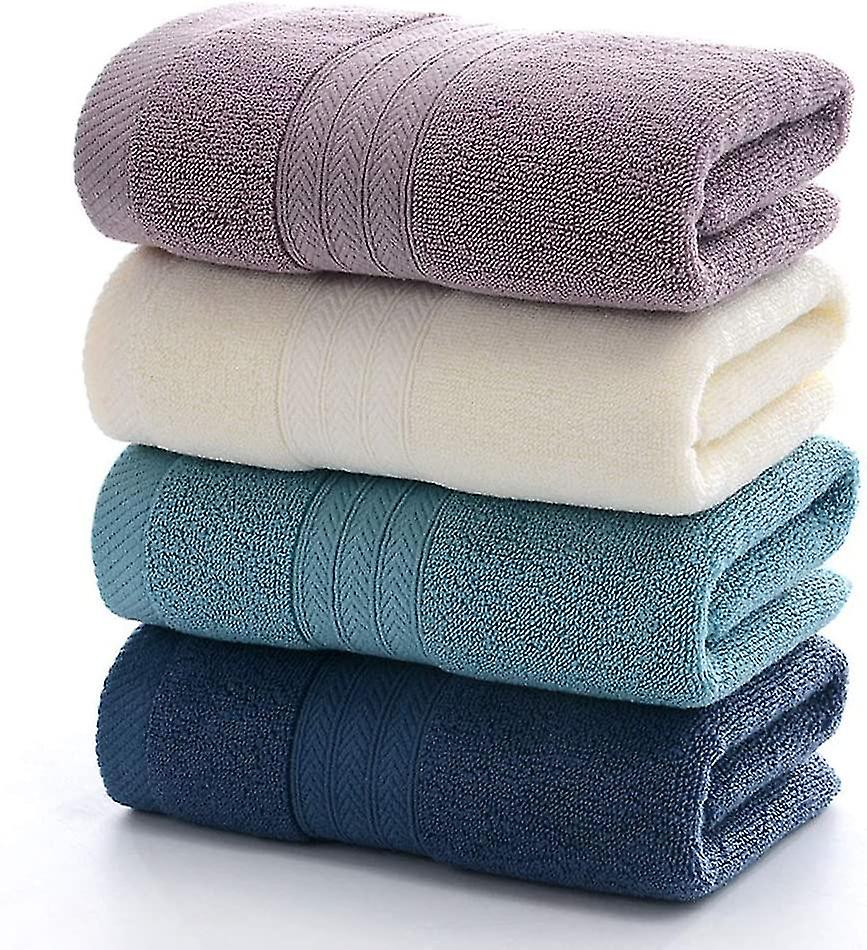 Ultra Absorbent & Soft Cotton Hand Towels(4-pack,34*73cm)