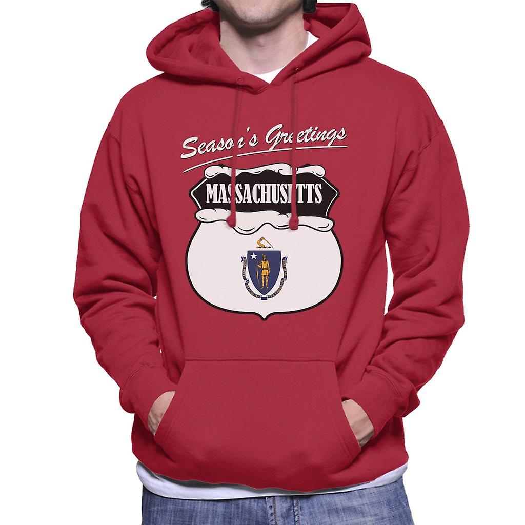 Seasons moletom com capuz Saudações Massachusetts MASC