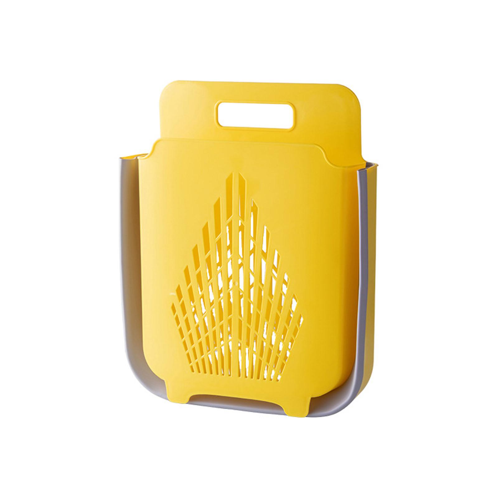 Folding Laundry Basket Wall Mounted Hanging Organizer Container Holder