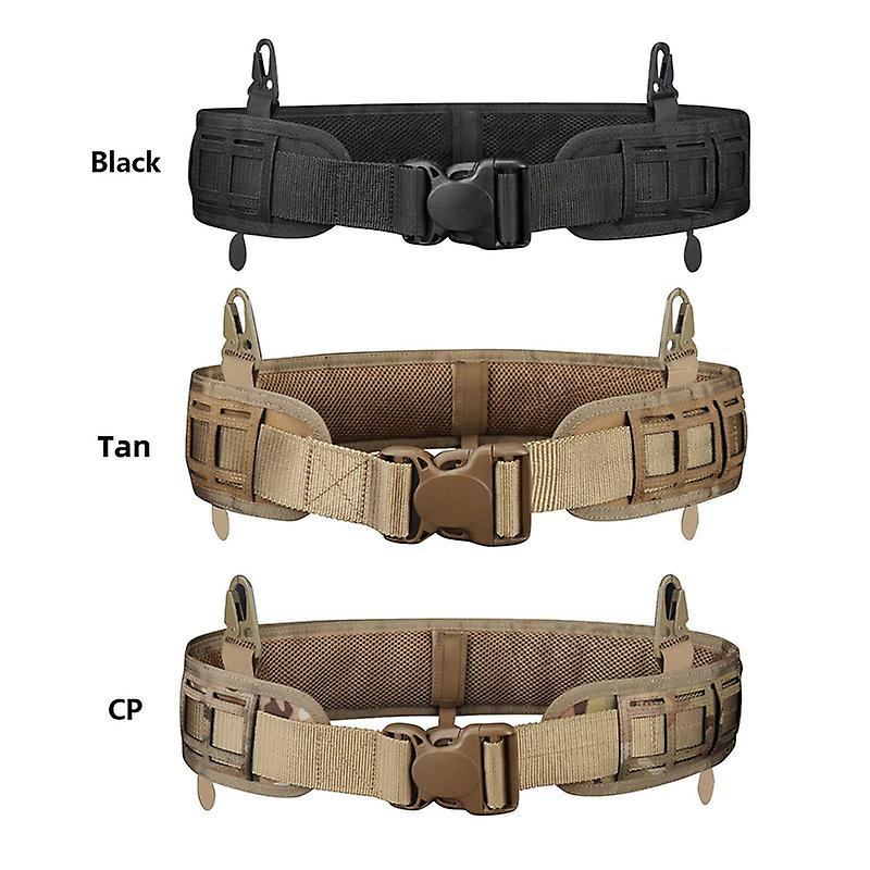 Waist Belt Soft Padded Patrol Combat Battle Web Belt 1000D Nylon Adjustable Length