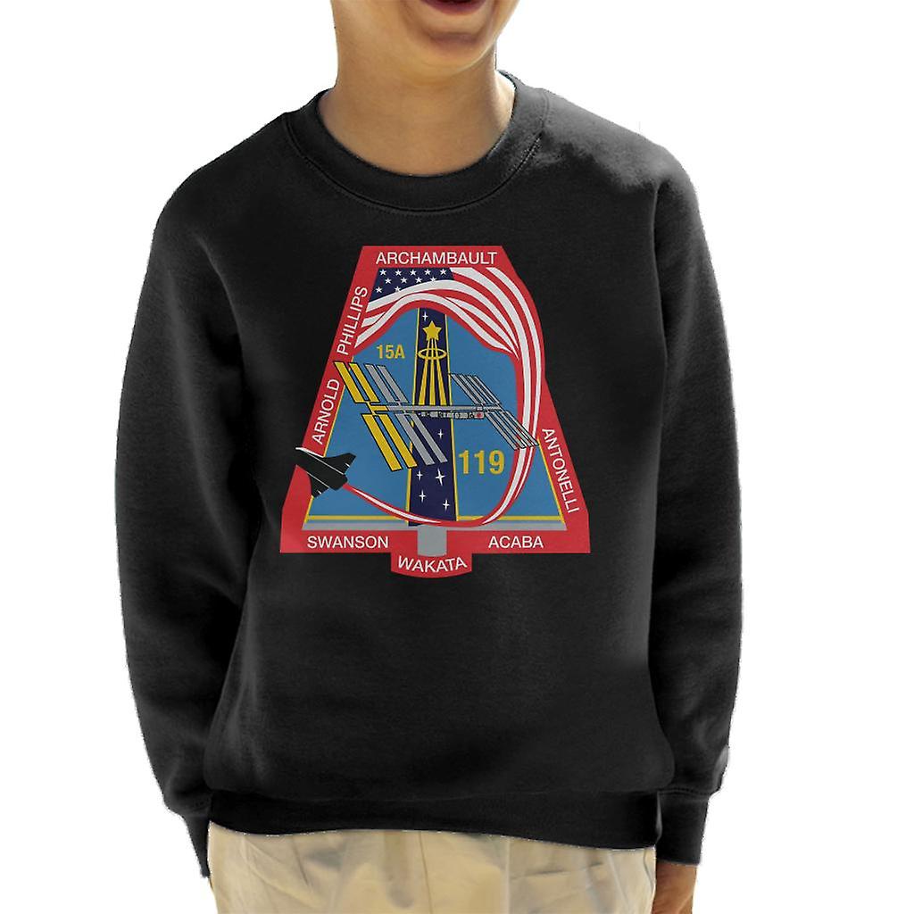 NASA STS 119 Space Shuttle Discovery Mission Patch Kid's Sweatshirt