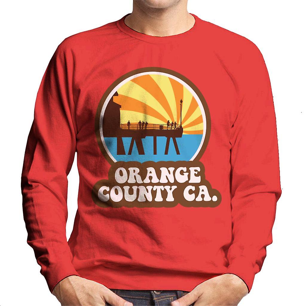 Orange County CA retro férfiak ' s pulóver