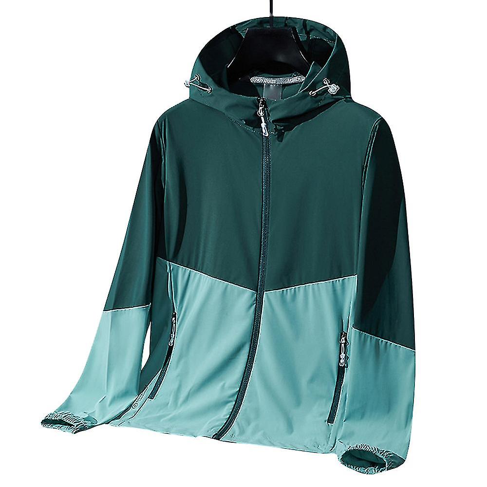 Uv-proof Jacket Ice Silk Nylon Patchwork Sunscreen Clothing Summer Wom