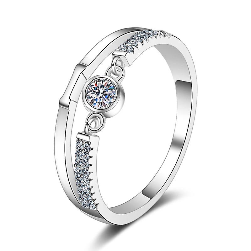 925 Sterling Silver Moissanite Ring