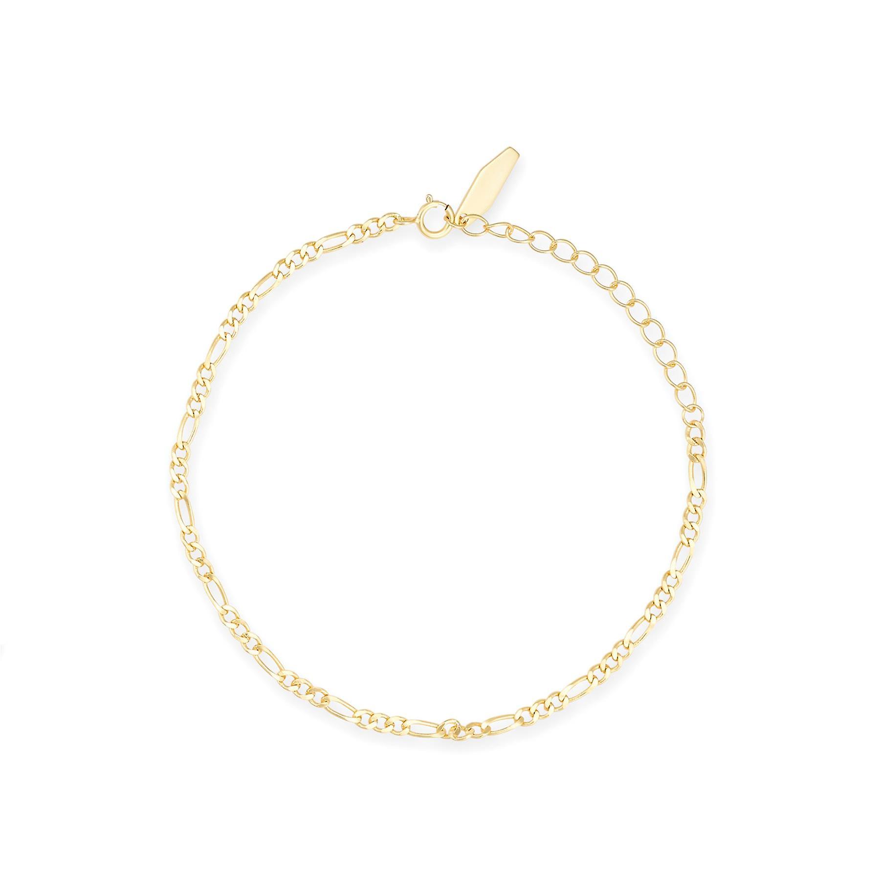 Dainty 14K Gold Link Chain Bracelet