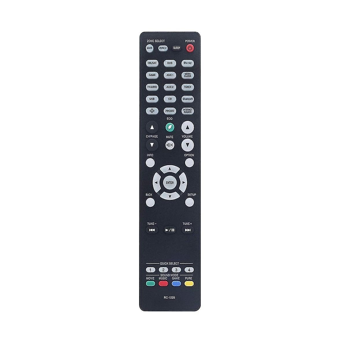 Rc-1228 Remote Control Replace For Integrated Network Av Receiver Avr-x3600h Avr-x2600h Avr-s950h Avr-x3500h