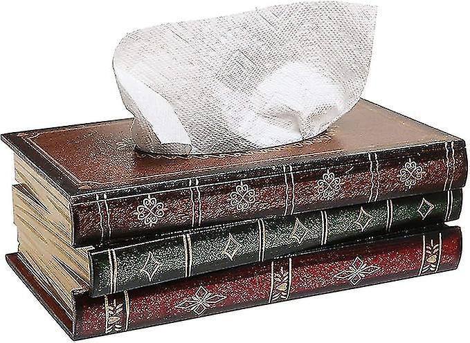 American Creative Wooden Paper Box, Cosmetic Tissue Box, Cosmetic Box, Suitable For Home, Office, Car, 25