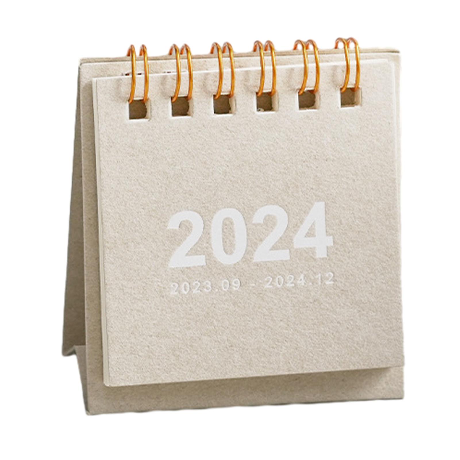 Triangular Base Table Calendar Unique Fashionable Calendar for Home