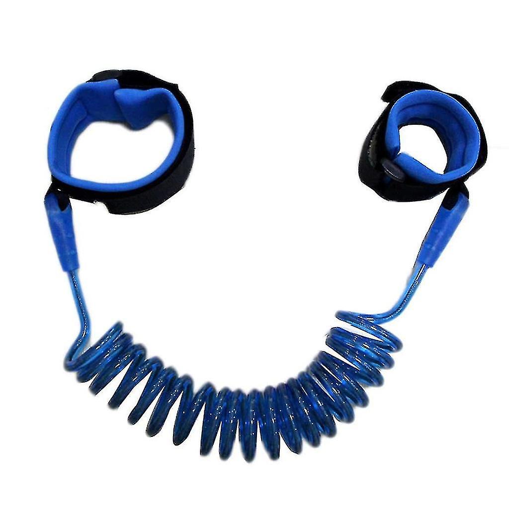 Baby Safety Harnesses Leashes Elastic Child Leash Attached To Wrist 2m-blue