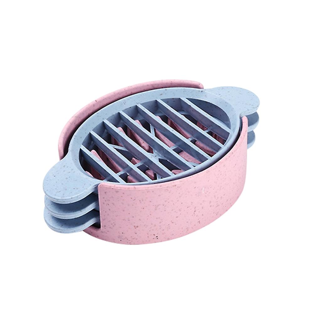 ZHOUBA 3 in 1 PP Boiled Egg Slicer Cutter Divider Kitchen Gadget Cooking Tool