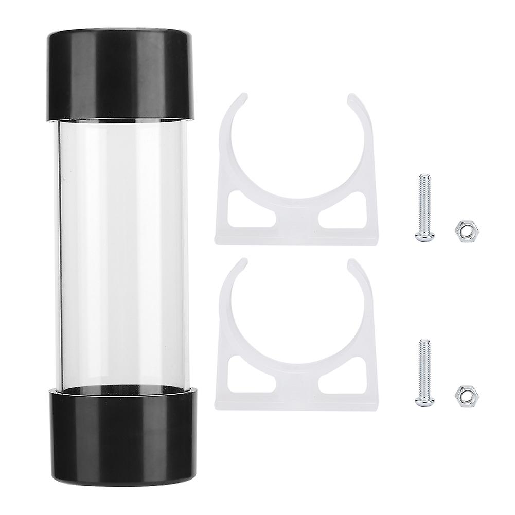 Transparent Cylindrical Computer Water Cooling Water Tank 150MM with G1 / 4 Thread