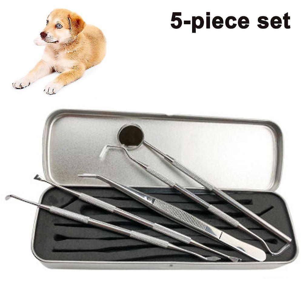 Professional Dental Tools, 5pack Teeth Cleaning Tools For Dogs, Cats