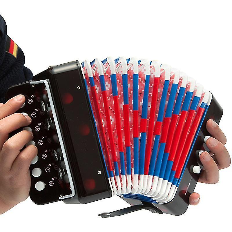 Green Accordion Bandoneon Accoridan Musical Instruments For Kids' Beginners Practice
