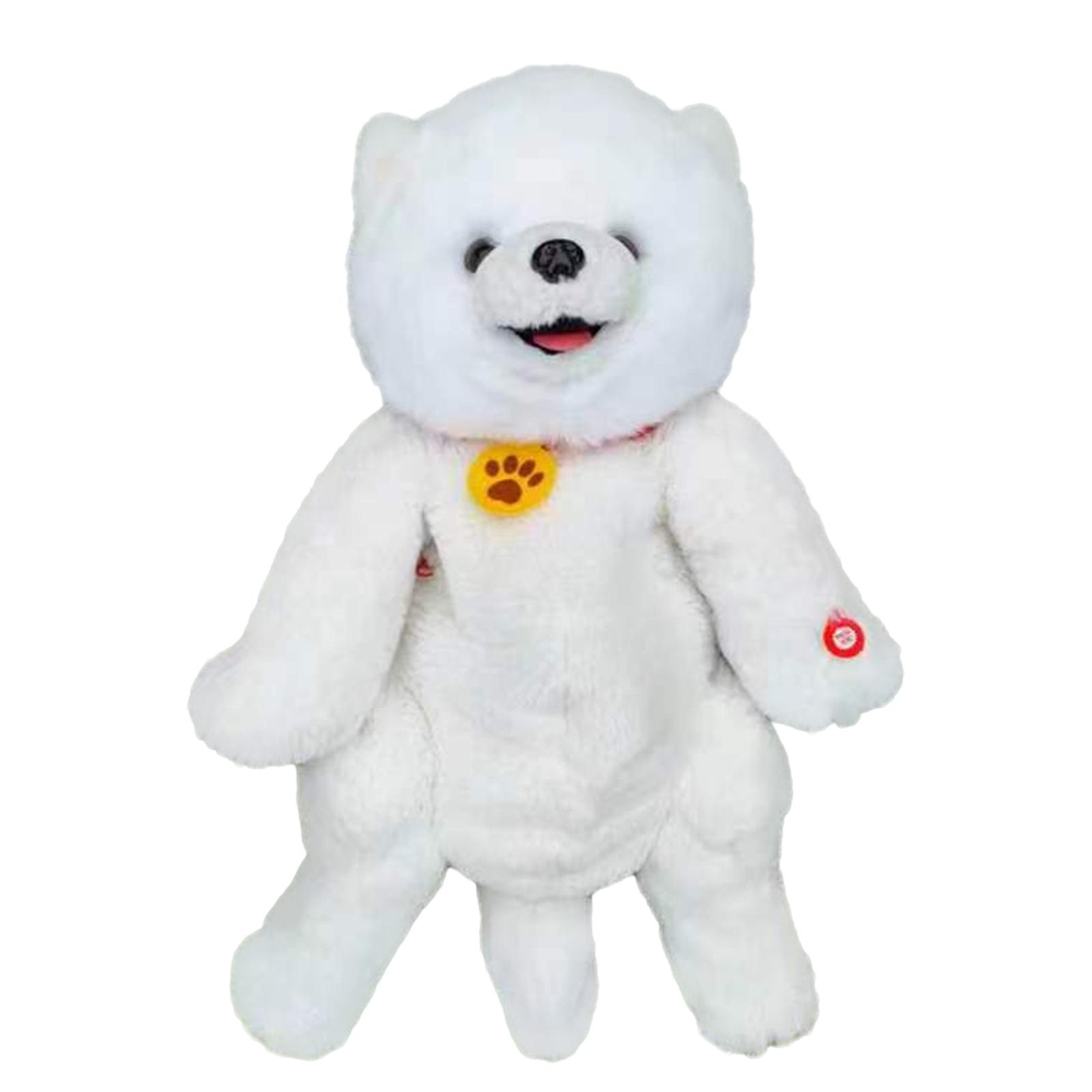 Cat and dog simulation pet backpack, touch sensitive singing electric plush backpack, doll backpack,Promotion