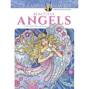Creative Haven Beautiful Angels Coloring Book - Marjorie Sarnat