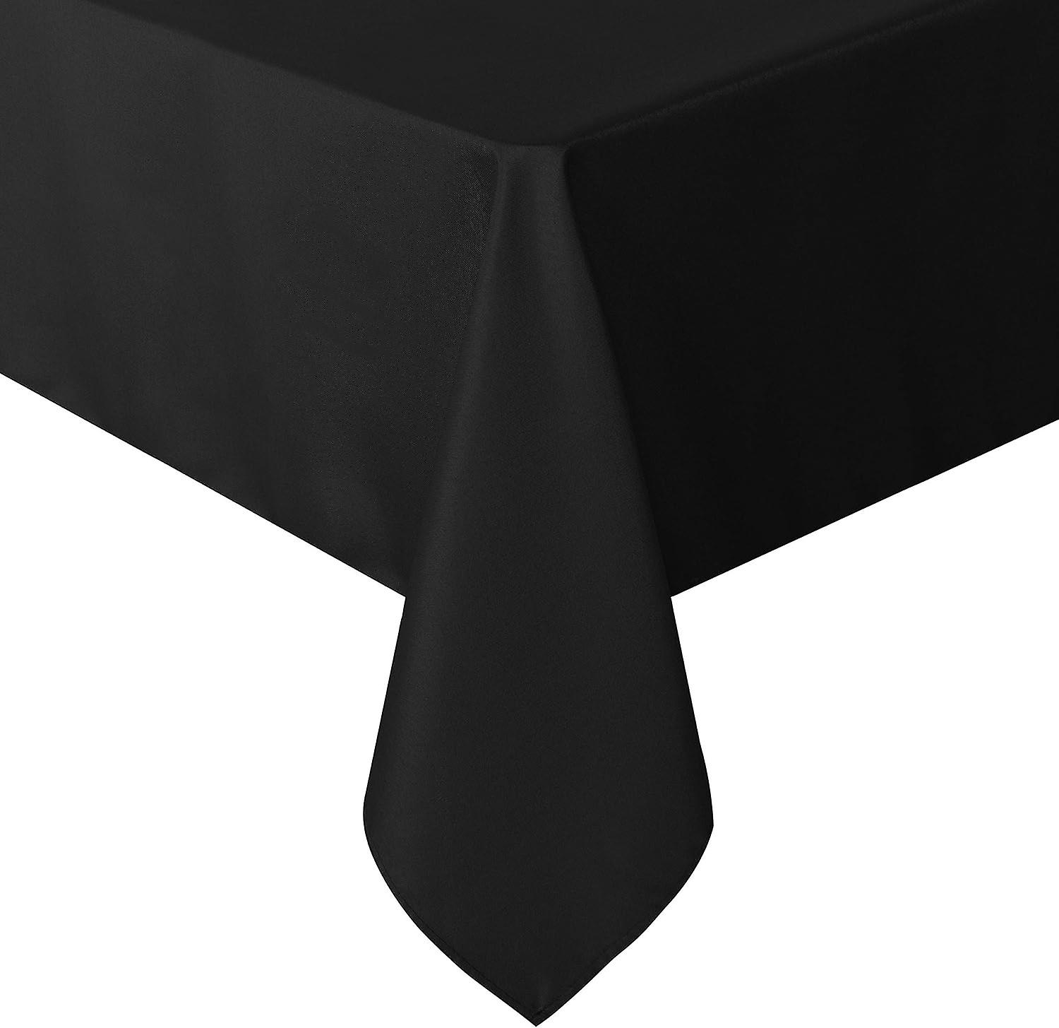 Rectangle Tablecloth - 60 x 84 Inch - Stain and Wrinkle Resistant Washable Polyester Table Cloth, De